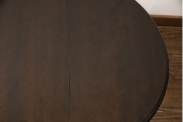 ビンテージ　松本民芸家具　28型　天板を折り畳みできるクラシカルなゲートレッグテーブル(バタフライ卓)(ダイニングテーブル、バタフライテーブル、ヴィンテージ)(R-056821)
