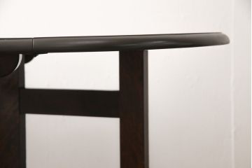ビンテージ　松本民芸家具　28型　天板を折り畳みできるクラシカルなゲートレッグテーブル(バタフライ卓)(ダイニングテーブル、バタフライテーブル、ヴィンテージ)(R-056821)