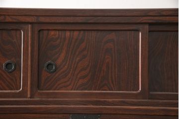 中古　民芸家具　脚か台輪を取り付けてリメイク!シックな和風ローボード(サイドボード、テレビ台、テレビボード)(R-056825)