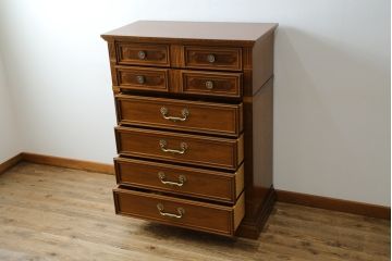 中古　美品　DREXEL HERITAGE(ドレクセルヘリテイジ)　FRANCESCA(フランチェスカ)シリーズ　優美なデザインのチェスト(引き出し)(定価約84万円)(R-056862)