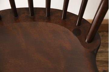 中古　美品　松本民芸家具　クラシックなデザインの#72リーチ型チェア(ダイニングチェア、椅子、板座チェア)(R-056864)