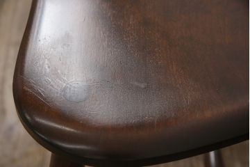 中古　美品　松本民芸家具　クラシックなデザインの#72リーチ型チェア(ダイニングチェア、椅子、板座チェア)(R-056864)
