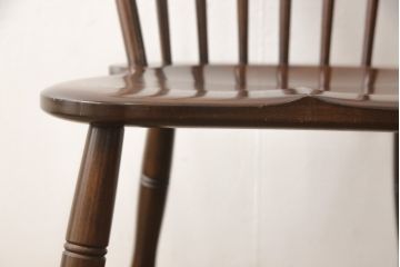 中古　美品　松本民芸家具　クラシックなデザインの#72リーチ型チェア(ダイニングチェア、椅子、板座チェア)(R-056864)