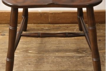 中古　美品　松本民芸家具　クラシックなデザインの#72リーチ型チェア(ダイニングチェア、椅子、板座チェア)(R-056864)