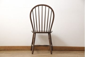 中古　美品　松本民芸家具　クラシックなデザインの#72リーチ型チェア(ダイニングチェア、椅子、板座チェア)(R-056864)
