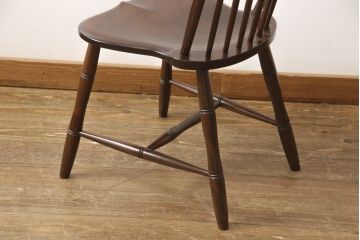 中古　美品　松本民芸家具　クラシックなデザインの#72リーチ型チェア(ダイニングチェア、椅子、板座チェア)(R-056864)