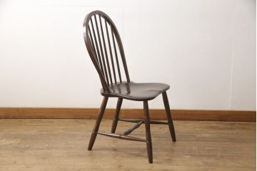 中古　美品　松本民芸家具　クラシックなデザインの#72リーチ型チェア(ダイニングチェア、椅子、板座チェア)(R-056865)