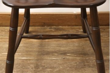 中古　美品　松本民芸家具　クラシックなデザインの#72リーチ型チェア(ダイニングチェア、椅子、板座チェア)(R-056865)