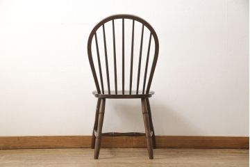 中古　美品　松本民芸家具　クラシックなデザインの#72リーチ型チェア(ダイニングチェア、椅子、板座チェア)(R-056865)