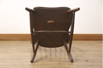 中古　美品　松本民芸家具　クラシックなデザインの#72リーチ型チェア(ダイニングチェア、椅子、板座チェア)(R-056865)