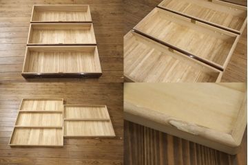 中古　最高級!　総漆塗り　美しい松の漆絵が入った総桐箪笥(和タンス、衣装箪笥、桐タンス)(定価約200万円)(R-056867)
