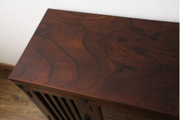 中古　美品　岩谷堂箪笥　重厚な和の雰囲気が漂うサイドボード(サイドキャビネット、リビングボード、収納棚)(R-056893)