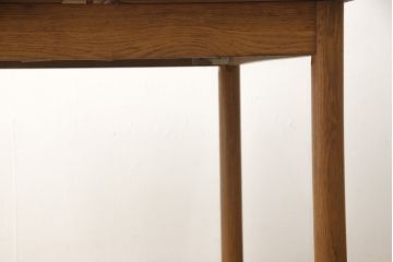 ハンガリービンテージ　オーク材製　シンプルでナチュラルなドローリーフテーブル(ダイニングテーブル、エクステンションテーブル、ヴィンテージ)(R-056903)