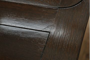 イギリスアンティーク　オーク材製　クラシックで重厚な雰囲気漂うドローリーフテーブル(ダイニングテーブル、エクステンションテーブル)(R-056904)