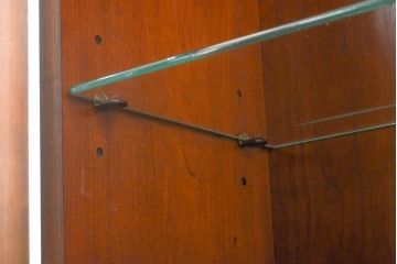 中古　美品　DREXEL HERITAGE(ドレクセルヘリテイジ)　意外とレア!　マホガニー材製ビューローブックケース(デスク、机、本棚、本箱、収納棚、在宅用、在宅ワーク)(R-056908)