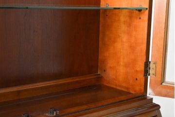 中古　美品　DREXEL HERITAGE(ドレクセルヘリテイジ)　意外とレア!　マホガニー材製ビューローブックケース(デスク、机、本棚、本箱、収納棚、在宅用、在宅ワーク)(R-056908)