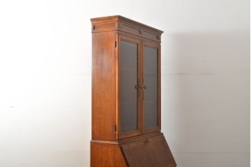 中古　美品　DREXEL HERITAGE(ドレクセルヘリテイジ)　意外とレア!　マホガニー材製ビューローブックケース(デスク、机、本棚、本箱、収納棚、在宅用、在宅ワーク)(R-056908)
