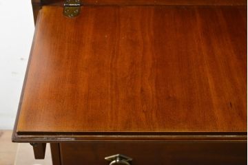 中古　美品　DREXEL HERITAGE(ドレクセルヘリテイジ)　意外とレア!　マホガニー材製ビューローブックケース(デスク、机、本棚、本箱、収納棚、在宅用、在宅ワーク)(R-056908)