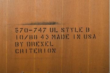 中古　美品　DREXEL HERITAGE(ドレクセルヘリテイジ)　意外とレア!　マホガニー材製ビューローブックケース(デスク、机、本棚、本箱、収納棚、在宅用、在宅ワーク)(R-056908)