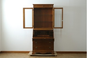 中古　美品　DREXEL HERITAGE(ドレクセルヘリテイジ)　意外とレア!　マホガニー材製ビューローブックケース　(R-056908)