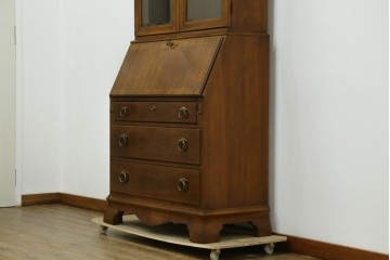 中古　美品　DREXEL HERITAGE(ドレクセルヘリテイジ)　意外とレア!　マホガニー材製ビューローブックケース　(R-056908)