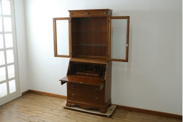 中古　美品　DREXEL HERITAGE(ドレクセルヘリテイジ)　意外とレア!　マホガニー材製ビューローブックケース　(R-056908)