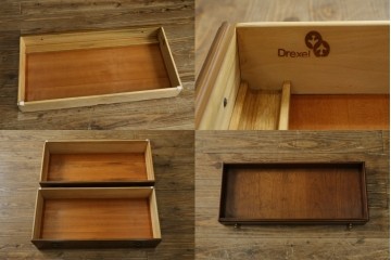 中古　美品　DREXEL HERITAGE(ドレクセルヘリテイジ)　意外とレア!　マホガニー材製ビューローブックケース　(R-056908)