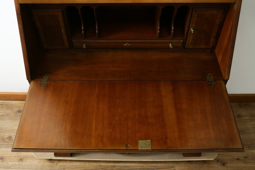 中古　美品　DREXEL HERITAGE(ドレクセルヘリテイジ)　意外とレア!　マホガニー材製ビューローブックケース　(R-056908)