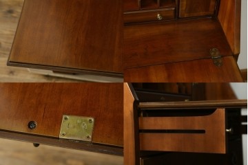 中古　美品　DREXEL HERITAGE(ドレクセルヘリテイジ)　意外とレア!　マホガニー材製ビューローブックケース　(R-056908)