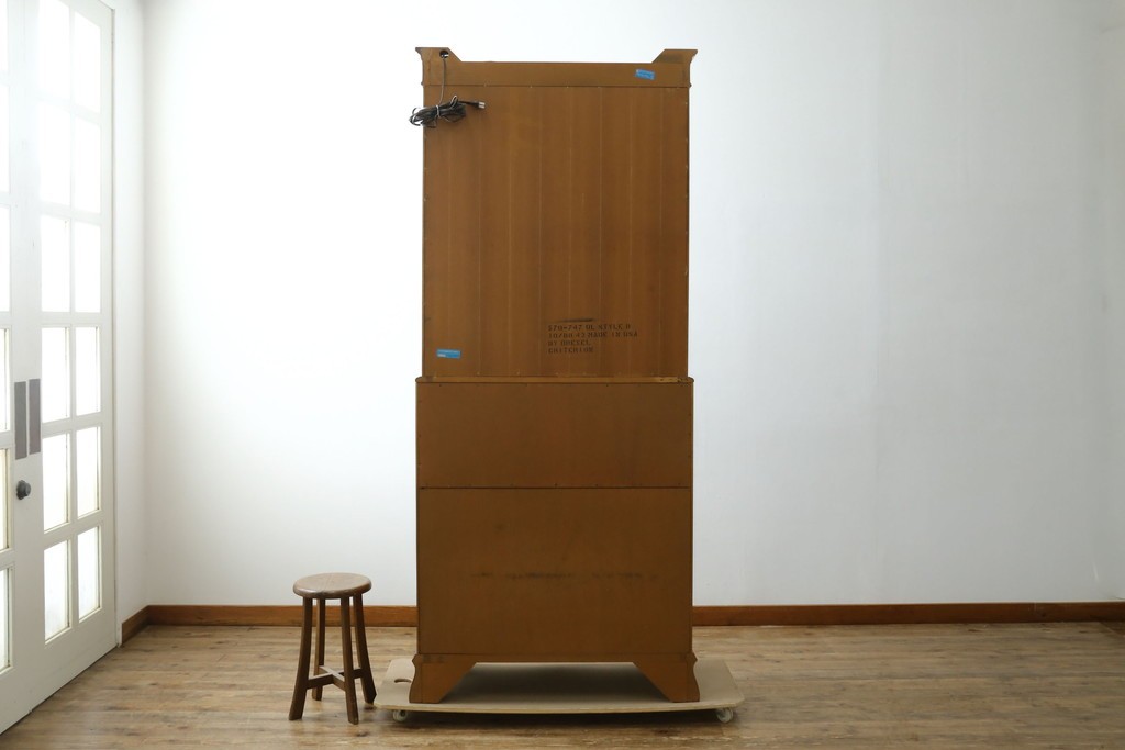 中古　美品　DREXEL HERITAGE(ドレクセルヘリテイジ)　意外とレア!　マホガニー材製ビューローブックケース　(R-056908)