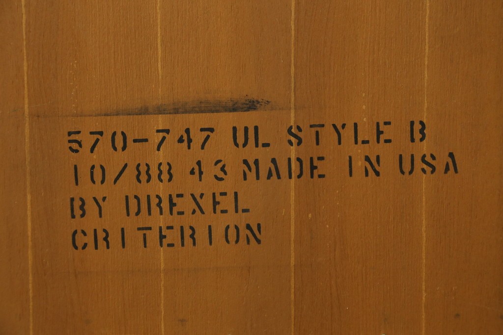 中古　美品　DREXEL HERITAGE(ドレクセルヘリテイジ)　意外とレア!　マホガニー材製ビューローブックケース　(R-056908)