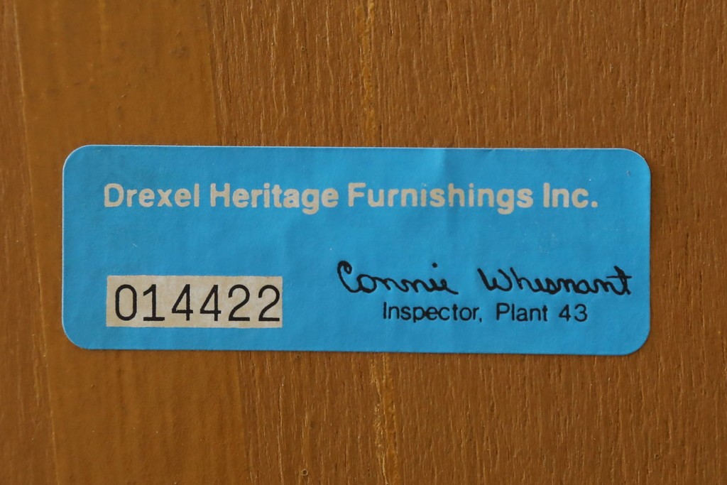 中古　美品　DREXEL HERITAGE(ドレクセルヘリテイジ)　意外とレア!　マホガニー材製ビューローブックケース　(R-056908)