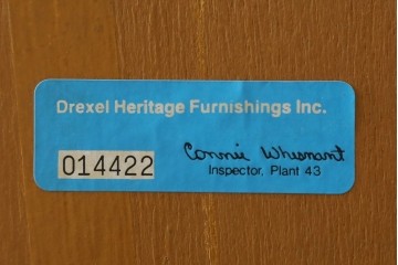 中古　美品　DREXEL HERITAGE(ドレクセルヘリテイジ)　意外とレア!　マホガニー材製ビューローブックケース　(R-056908)