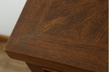 中古　ヨーロッパ高級輸入家具　上手物　ワインラックに活躍!　チーク材製のクラシカルなサーバー　(R-056928)