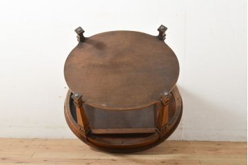 中古　DREXEL HERITAGE(ドレクセルヘリテイジ)　FRANCESCA(フランチェスカ)シリーズ　格納式天板付き!クラシカルなランプテーブル(コーヒーテーブル、サイドテーブル)(定価約30万円)(R-056938)
