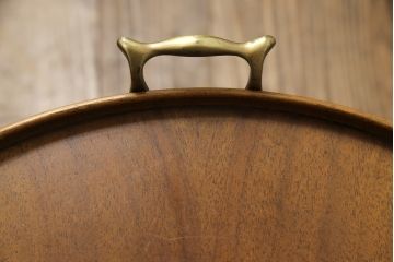 中古　DREXEL HERITAGE(ドレクセルヘリテイジ)　クラシカルなツインカクテルテーブル(サイドテーブル、ワゴン、トロリー)(R-056939)