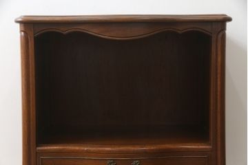中古　DREXEL HERITAGE(ドレクセルヘリテイジ)　棚と引き出し付き!エレガントなサイドテーブル(ナイトテーブル、エンドテーブル)(R-056953)