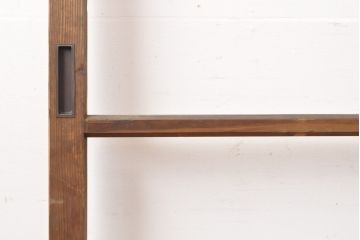 アンティーク建具　シンプルなデザイン!昭和レトロなガラス戸1枚(引き戸)(R-056985)