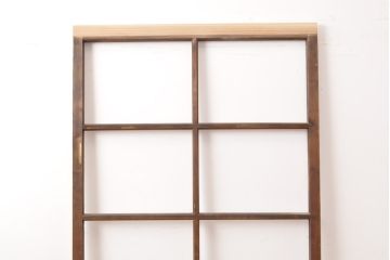アンティーク建具　シンプルなデザイン!昭和レトロなガラス戸1枚(引き戸)(R-056985)