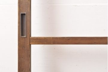 アンティーク建具　シンプルなデザイン!昭和レトロなガラス戸1枚(引き戸)(R-056985)