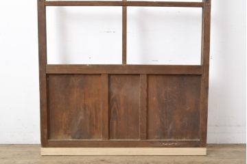 アンティーク建具　シンプルなデザイン!昭和レトロなガラス戸1枚(引き戸)(R-056985)