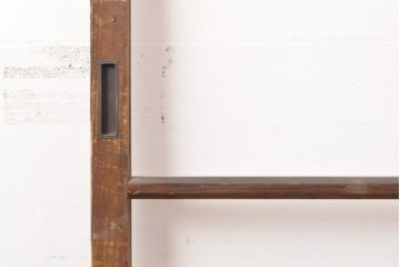 アンティーク建具　シンプルなデザイン!昭和レトロなガラス戸1枚(引き戸)(R-056986)