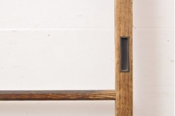 アンティーク建具　シンプルなデザイン!昭和レトロなガラス戸1枚(引き戸)(R-056986)