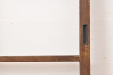 アンティーク建具　シンプルなデザイン!昭和レトロなガラス戸1枚(引き戸)(R-056986)