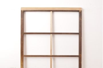 アンティーク建具　シンプルなデザイン!昭和レトロなガラス戸1枚(引き戸)(R-056986)