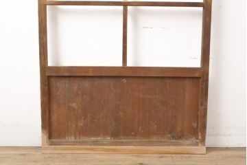 アンティーク建具　シンプルなデザイン!昭和レトロなガラス戸1枚(引き戸)(R-056986)