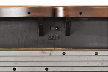 中古　美品　アメリカ　KARGES FURNITURE(カーゲス・ファニチャ)　優雅な曲線のデザインが美しいダイニングテーブル(エクステンションテーブル、4人掛け、6人掛け)(R-056990)