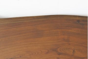 中古　美品　分厚い欅材一枚板天板!高級感たっぷりの座卓(ローテーブル、センターテーブル、リビングテーブル)(R-056991)