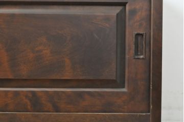 中古　美品　北海道民芸家具　落ち着きのある上品な佇まいが魅力のローボード(収納棚、サイドボード、テレビ台)(R-057044)