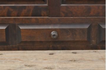 中古　美品　北海道民芸家具　落ち着きのある上品な佇まいが魅力のローボード(収納棚、サイドボード、テレビ台)(R-057044)